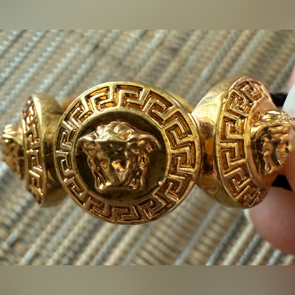 Versace gold-toned Medusa ring NWT - Picture 7 of 9